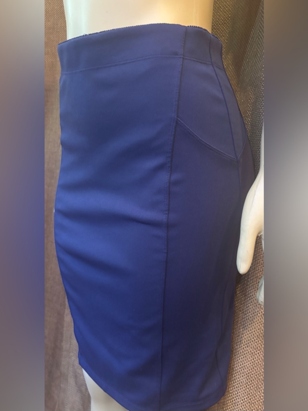 Daisy Fuentes Cobalt Blue Pencil Skirt - Women